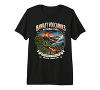 Emblème de Terre de feu et de Glace du Parc National des volcans d'Hawaï T-Shirt Haut de Gamme