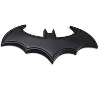 Emblème de voiture en acier inoxydable avec motif chauve-souris 3D Noir