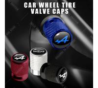 Emblème de voiture en aluminium CNC Alpine A INITIALE PARIS, pour Austral Clio Scenic Megane Duster, 4 pièces, Valve de pneu, Port d'air, couvercle de tige 4PCS