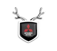 Emblème de Voiture Logo Badge pour ASX Outlander Pajero l200 Mitsubishi Galant,Capot Avant et Arrière et Logo du Coffre Decal Remplacement Pièces Accessoires Deco,B-Normal