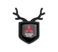 Emblème de Voiture Logo Badge pour ASX Outlander Pajero l200 Mitsubishi Galant,Capot Avant et Arrière et Logo du Coffre Decal Remplacement Pièces Accessoires Deco,A-Normal