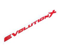 Emblème de Voiture Logo Badge pour Lancer Evolution X Evo,Capot Avant et Arrière et Logo du Coffre Decal Remplacement Pièces Accessoires Deco,Red-Normal