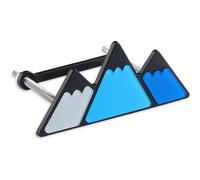 Emblème de voiture tricolore pour grille en maille, emblèmes et badges de voiture étanches avec motif