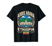 Emblème de Voyage Addis-Abeba Ethiopie Crème T-Shirt