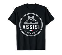 Emblème de Voyage Assise Italie T-Shirt