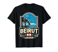 Emblème de Voyage Beyrouth Lebanon Crème T-Shirt