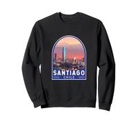 Emblème de voyage vintage Santiago du Chili Sweatshirt