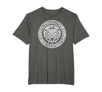 Emblème des Vikings Fenrir - Mythologie du loup nordique T-Shirt