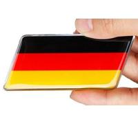 Emblème drapeau de l'Allemagne 3D pour calandre avant en métal solide