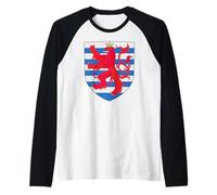 Emblème du Bouclier médiéval luxembourgeois Roude Leiw Manche Raglan