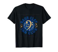 Emblème du club de fan de clé de basse pour amateurs de musique T-Shirt