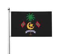 Emblème du drapeau des Maldives 3 x 5 pieds, panneau de jardin, bannière décorative