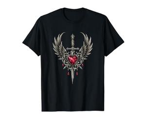 Emblème du Guerrier sacré en Forme de cœur Ru ilé T-Shirt
