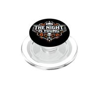 Emblème Effrayant d'halloween « The Night is Young » PopSockets PopGrip pour MagSafe