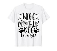 Emblème en Forme de cœur pour Femme, mère, Chien, Amant de Patte T-Shirt