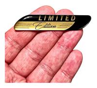 Emblème en silicone gel 3D, édition limitée, autocollant, emblème de tuning pour voiture, Noir