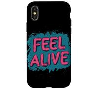 Emblème « Handsome Feel Alive » pour adultes et enfants Coque pour iPhone X/XS