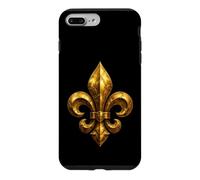 Emblème héraldique de Fleur de lys blindé avec détails rivetés Coque pour iPhone 7 Plus/8 Plus