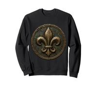 Emblème héraldique en Bronze patiné Fleur de Lis Sweatshirt