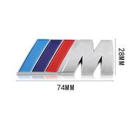 Emblème Logo Bmw M Chromé Pour Coffre 75x28
