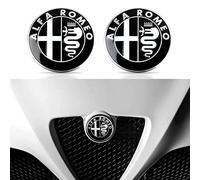 Emblème Logo Crête Signe Hayon pour Alfa Romeo, 74MM Voiture Avant Pare-Chocs Arrière Tronc Emblème Autocollant,C