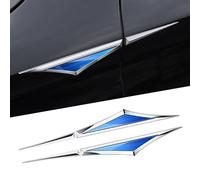Emblème/Logo Insigne d'autocollant en métal pour Dacia Duster,décalcomanies d'insigne de Logo de Coffre arrière d'aile latérale Autocollants Décoratifs,Blue