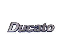 Emblème Logo Original Arrière Ducato Chrome Argent Bleu Collé 1314987080