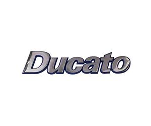 Emblème Logo Original Arrière Ducato Chrome Argent Bleu Collé 1314987080