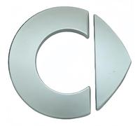 Emblème Logo pour Smart Fortwo Cabrio 2004-2019, Badge Logo Autocollants Auto EmblèMe Autocollant Emblème Insigne D'emblème Logo Emblem Avant Arrière Capot,White-Front