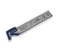 EmblèMe Logo Voiture Remplacement, pour Volvo R Design XC60 V70 S60 3D Sport Lettres Insigne Autocollant Décoratifs, Matériau ABS Logo Insigne Accessoires