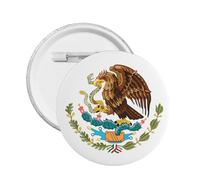 Emblème mexicain rond avec blason du Mexique - Décoration mexicaine, Small, Plastique