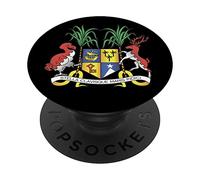Emblème National Blason Symbole armoiries de l'île Maurice PopSockets PopGrip Interchangeable