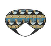 Emblème national de Sainte-Hélène 2 Masques de sommeil avec emblème national de Sainte-Hélène Masque pour les yeux souple à sangle réglable pour femmes et hommes Voyage Travail Maison