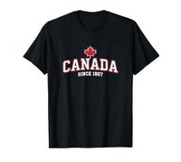 Emblème National de Style Universitaire, Canada Depuis 1867 T-Shirt