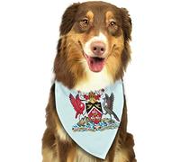 Emblème National De Trinité-Et-Tobago Serviettes Triangle pour Animaux Ajustable Triangle pour Chiens Lavable Chiens Bandana Foulards for Chiens De Petite, Moyenne Et Grande Taille