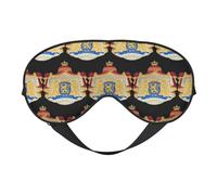 Emblème national des Pays-Bas 9 Emblème national des Pays-Bas Masques de sommeil Sangle réglable Masque pour les yeux souple pour femmes Hommes Voyage Travail Maison