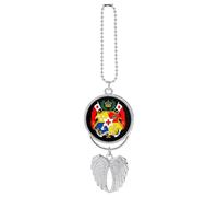 Emblème National des Tonga, Accessoires Suspendus pour rétroviseur de Voiture, Pendentif Ailes d'ange, Ornement Porte-Bonheur pour intérieur de Voiture