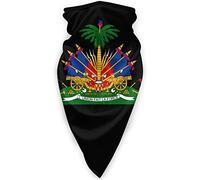 Emblème National D'Haïti Homme Femme Écharpe Echarpe Gaiter Respirant Couvre-Chef Microfibre Echarpe Tête Pirate pour Sports Randonnée Escalade