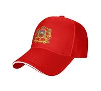Emblème National du Maroc Casquette De Baseball pour Homme Et Femme, Été Respirant Anti-Soleil Baseball Cap, Réglable Casquettes Sport Extérieur Sunhat Chapeau, Golf Hat