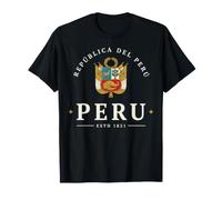 Emblème National héraldique Vintage de la République du Pérou T-Shirt