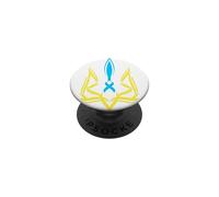 Emblème National ukrainien Jaune et Bleu - Ukraine PopSockets PopGrip Adhésif