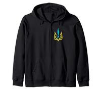 Emblème National ukrainien Jaune et Bleu - Ukraine Sweat à Capuche