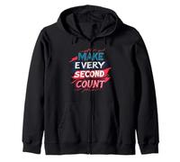 Emblème « Nice Make Every Second Count » Sweat à Capuche