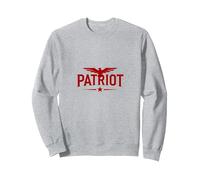 Emblème Patriot Eagle : Bold American Pride Sweatshirt, Unisexe pour Adultes, Gris Chiné, M