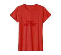 Emblème Patriot Eagle : Bold American Pride T-Shirt, Femme, Rouge, L