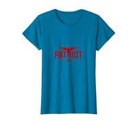 Emblème Patriot Eagle : Bold American Pride T-Shirt, Femme, Saphir, XS