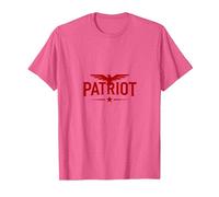 Emblème Patriot Eagle : Bold American Pride T-Shirt, Homme, Rose Chiné, S
