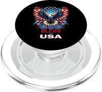 Emblème Patriotique « God Bless The USA Awesome Eagle » PopSockets PopGrip pour MagSafe