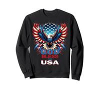 Emblème Patriotique « God Bless The USA Awesome Eagle » Sweatshirt