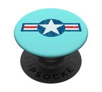 Emblème rétro Vintage Air Star PopSockets PopGrip Adhésif
